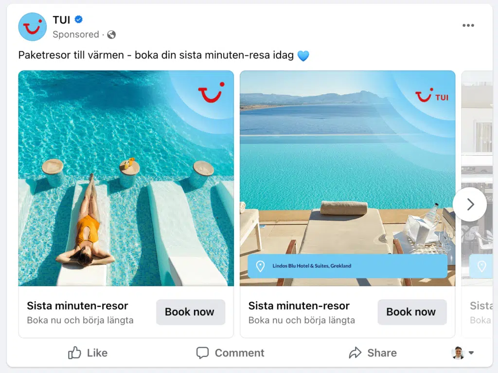 Facebook ads, movesocial